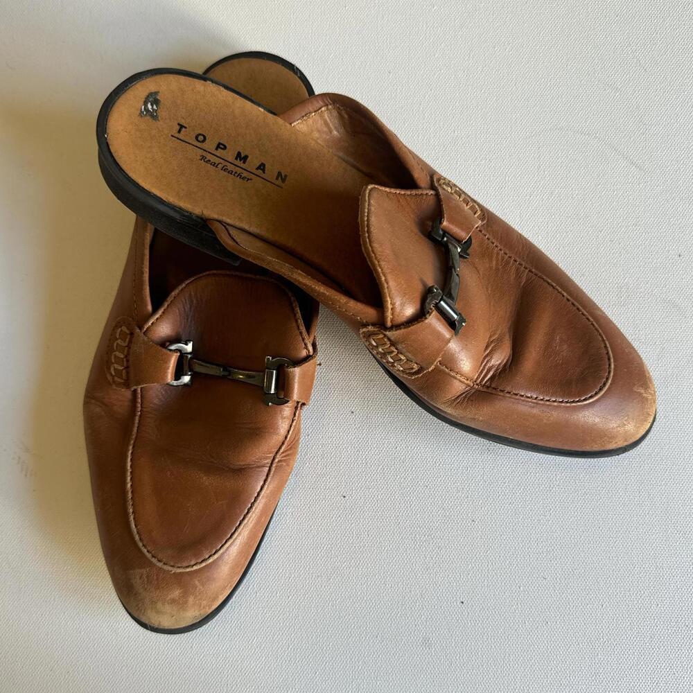 Brown Leather Top Man - image 3